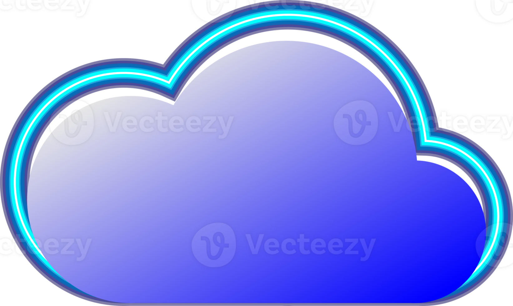 Cloud icon element for decoration backgrounds png