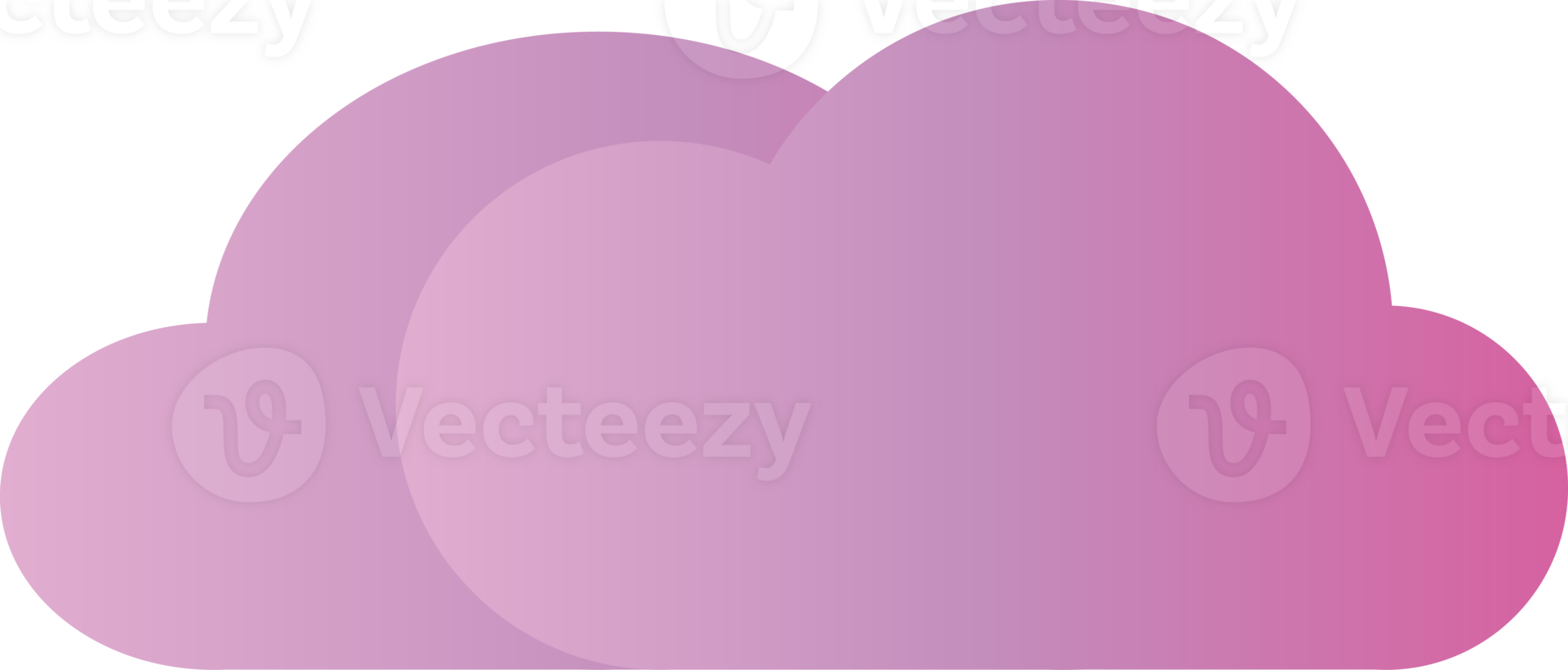 Cloud icon element for decoration backgrounds png