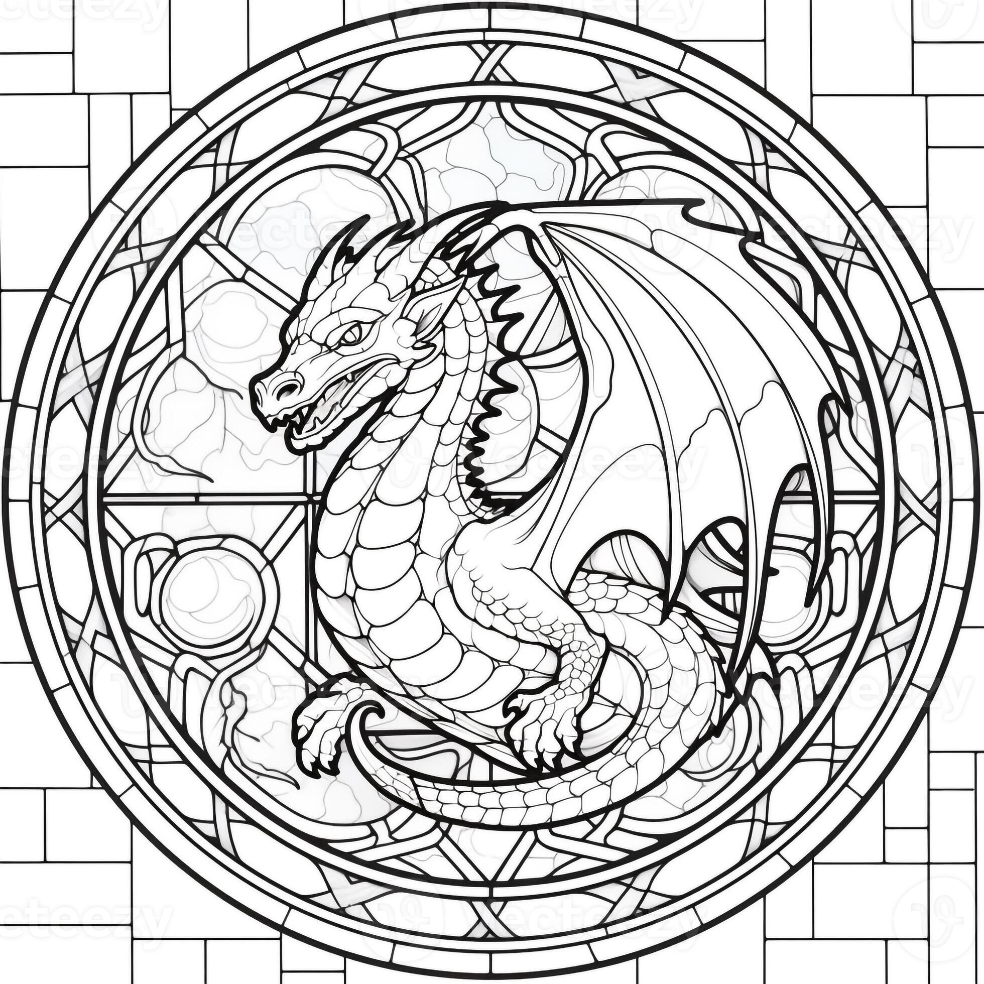 stained-glass-dragon-coloring-pages-26910267-stock-photo-at-vecteezy
