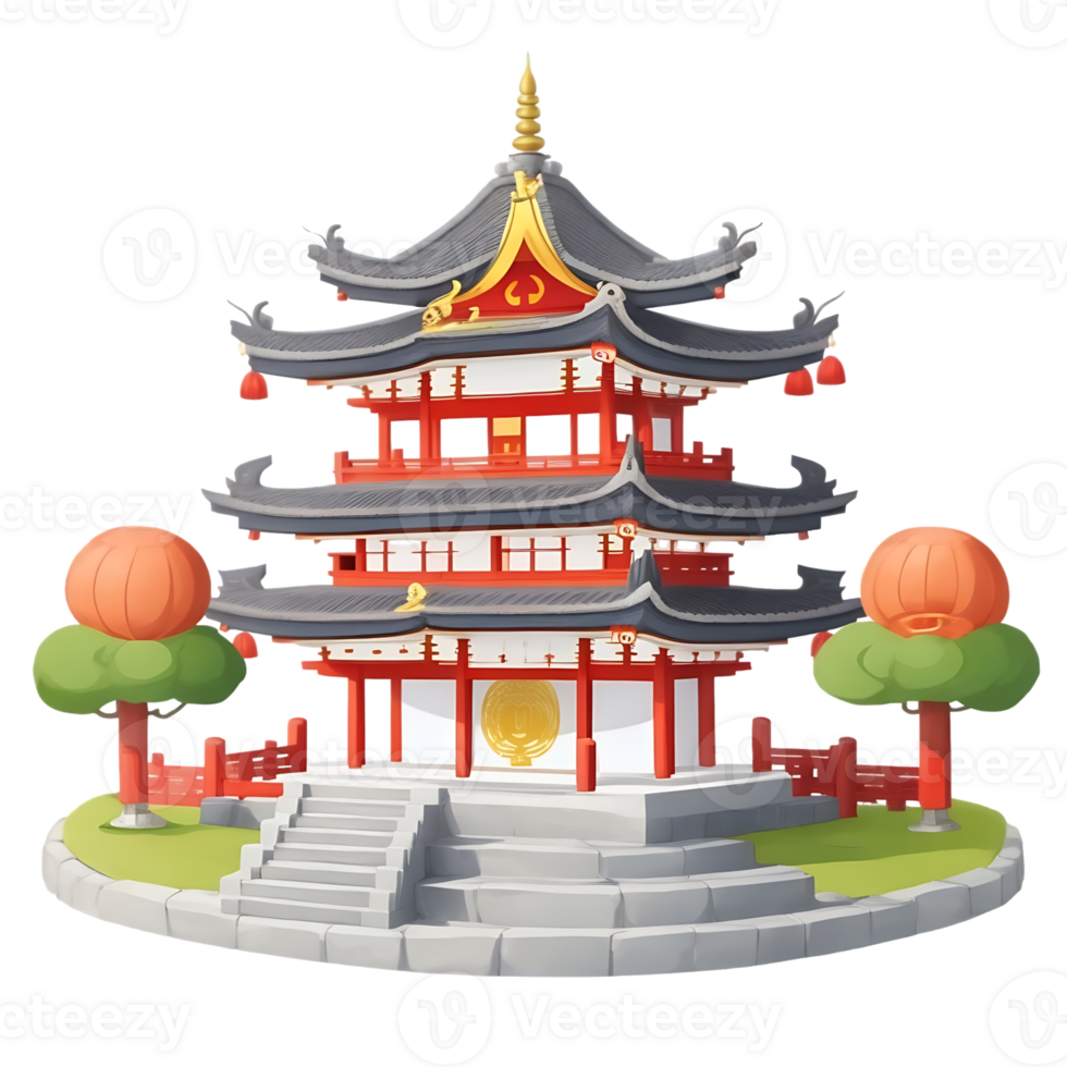 Chinese Ancient Sites cartoon png