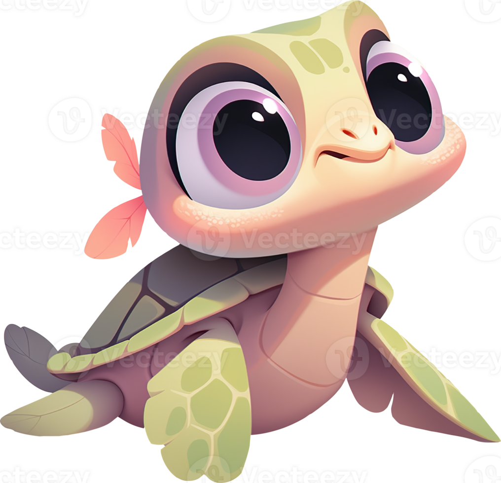 A cute frog with a turtle on its back and a picture of a turtle with png