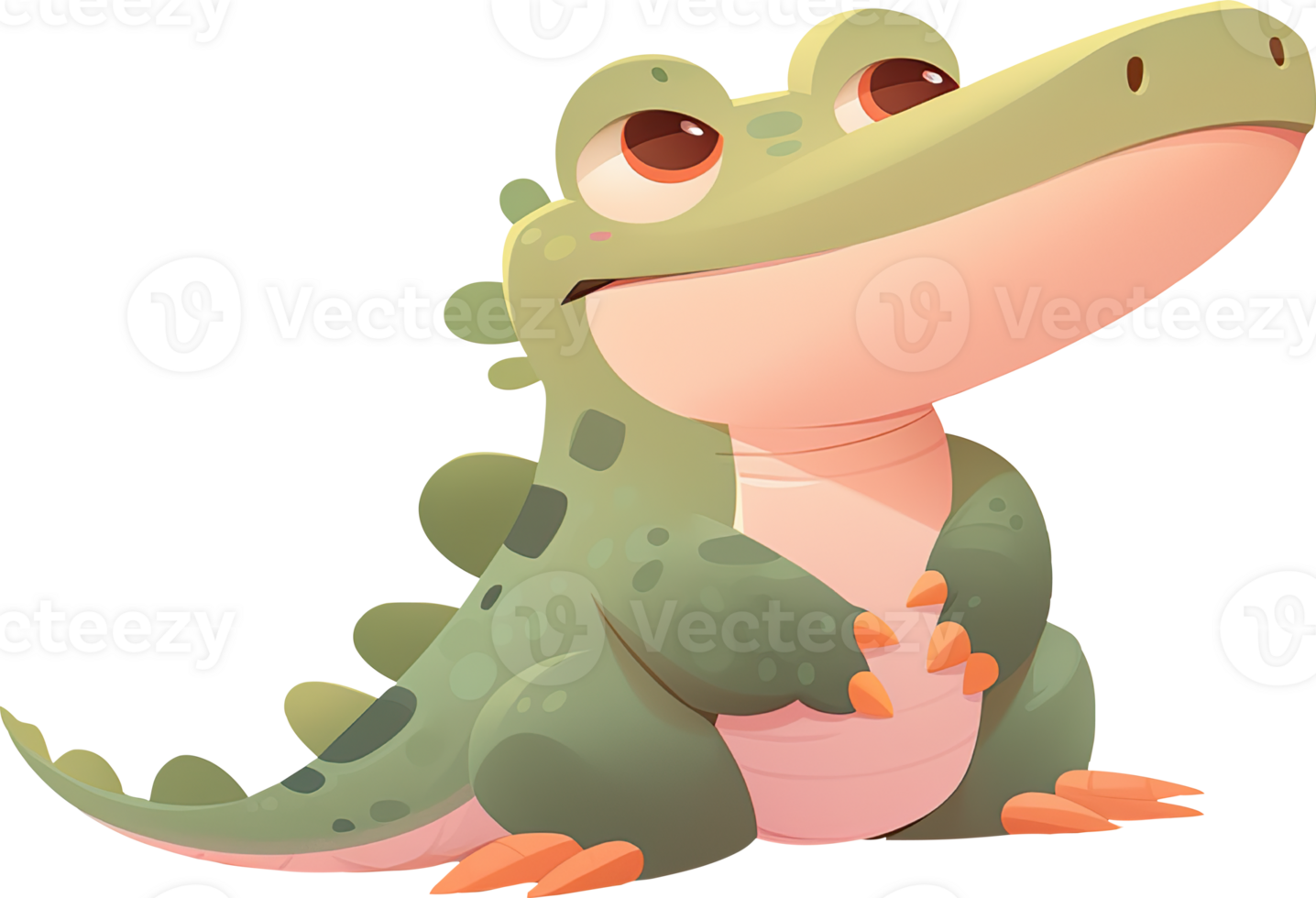 A picture of a crocodile with a background with png