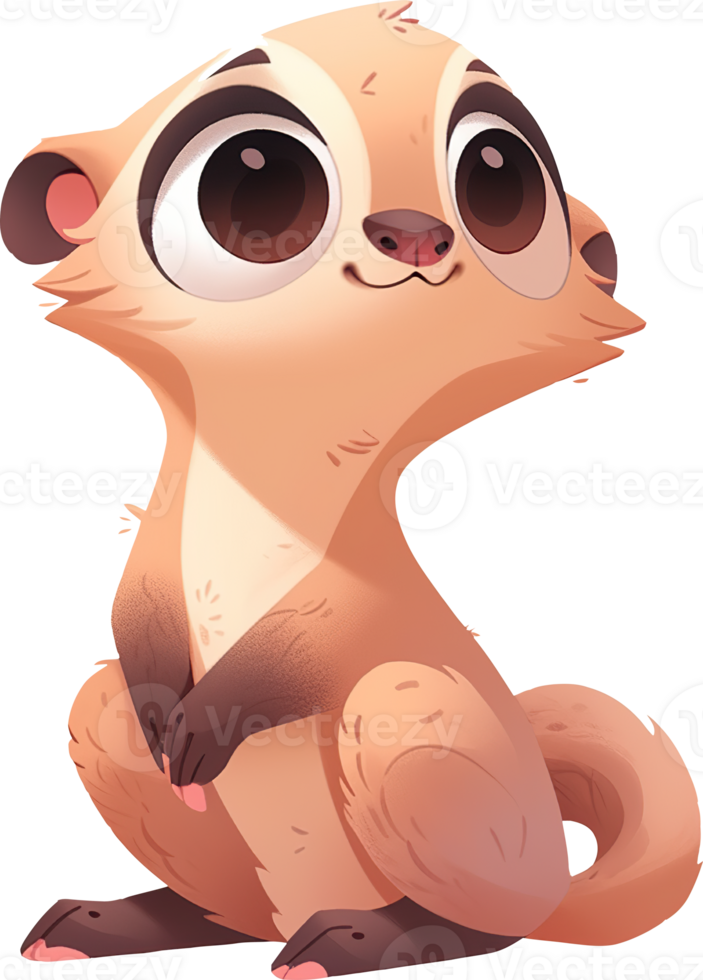 meerkat maravilhas uma vislumbre do deserto moradores com ai gerado png