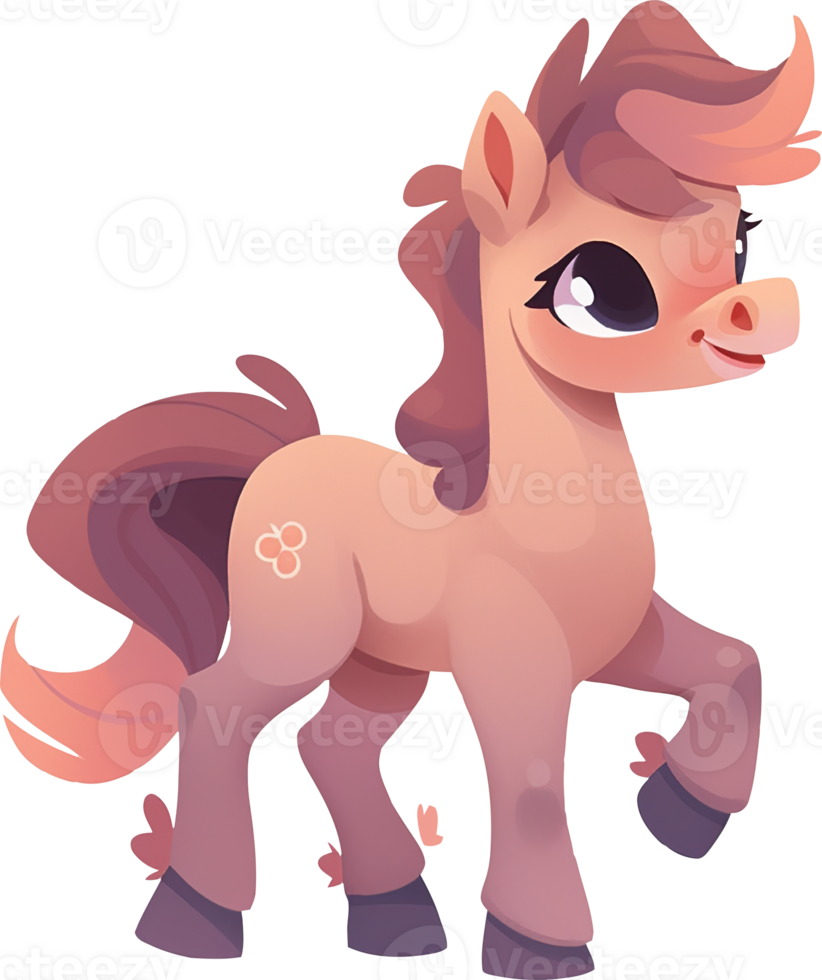 Pasture Wonders Admiring the Graceful Horses with AI Generated png