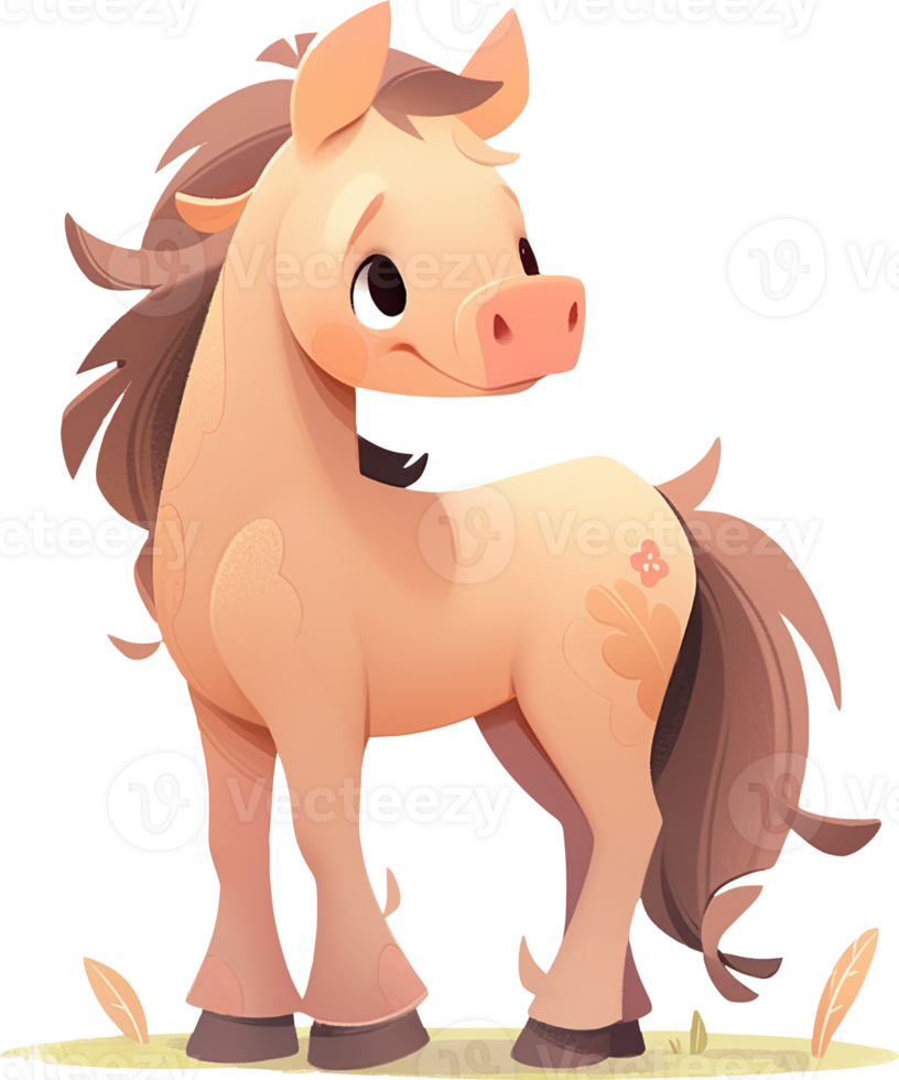 Untamed Majesty Witnessing Horses in Their Untouched World with AI Generated png