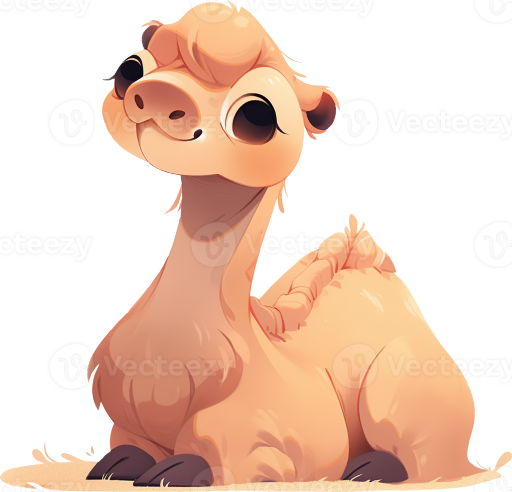 In the Realm of Camels Endurance and Resilience with AI Generated png