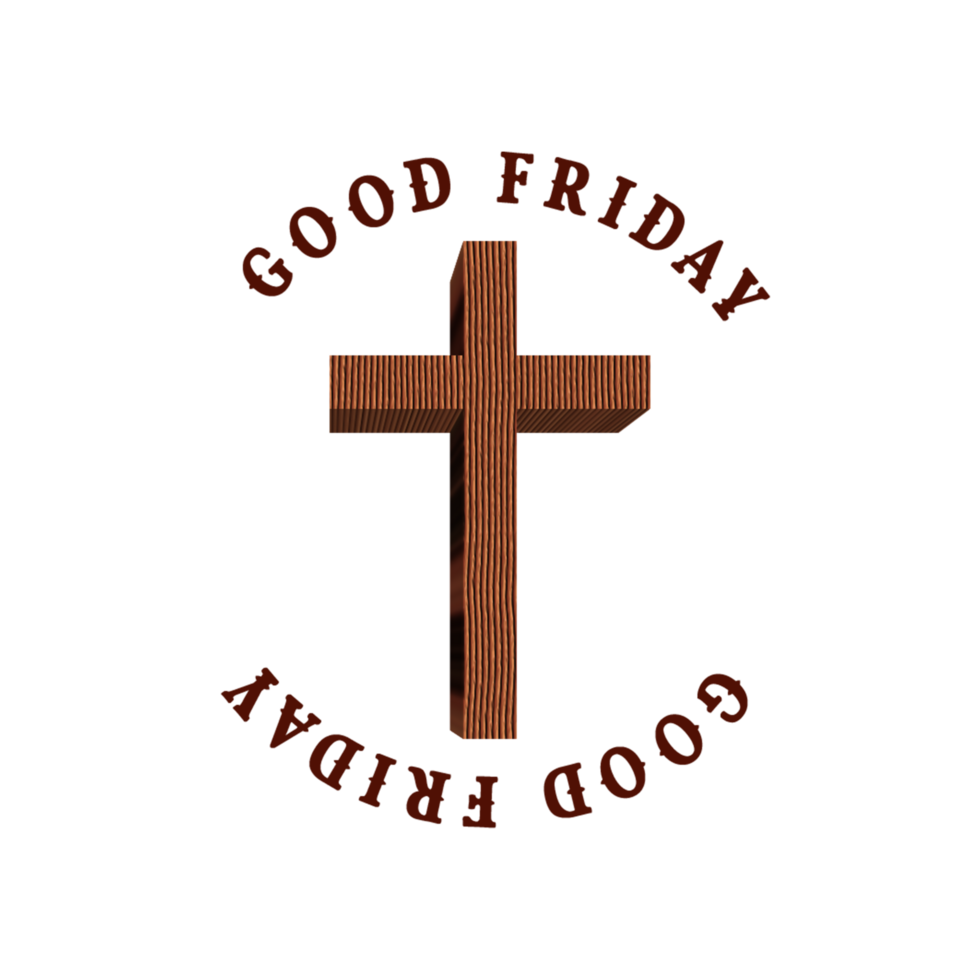 Good Friday Wooden Design png
