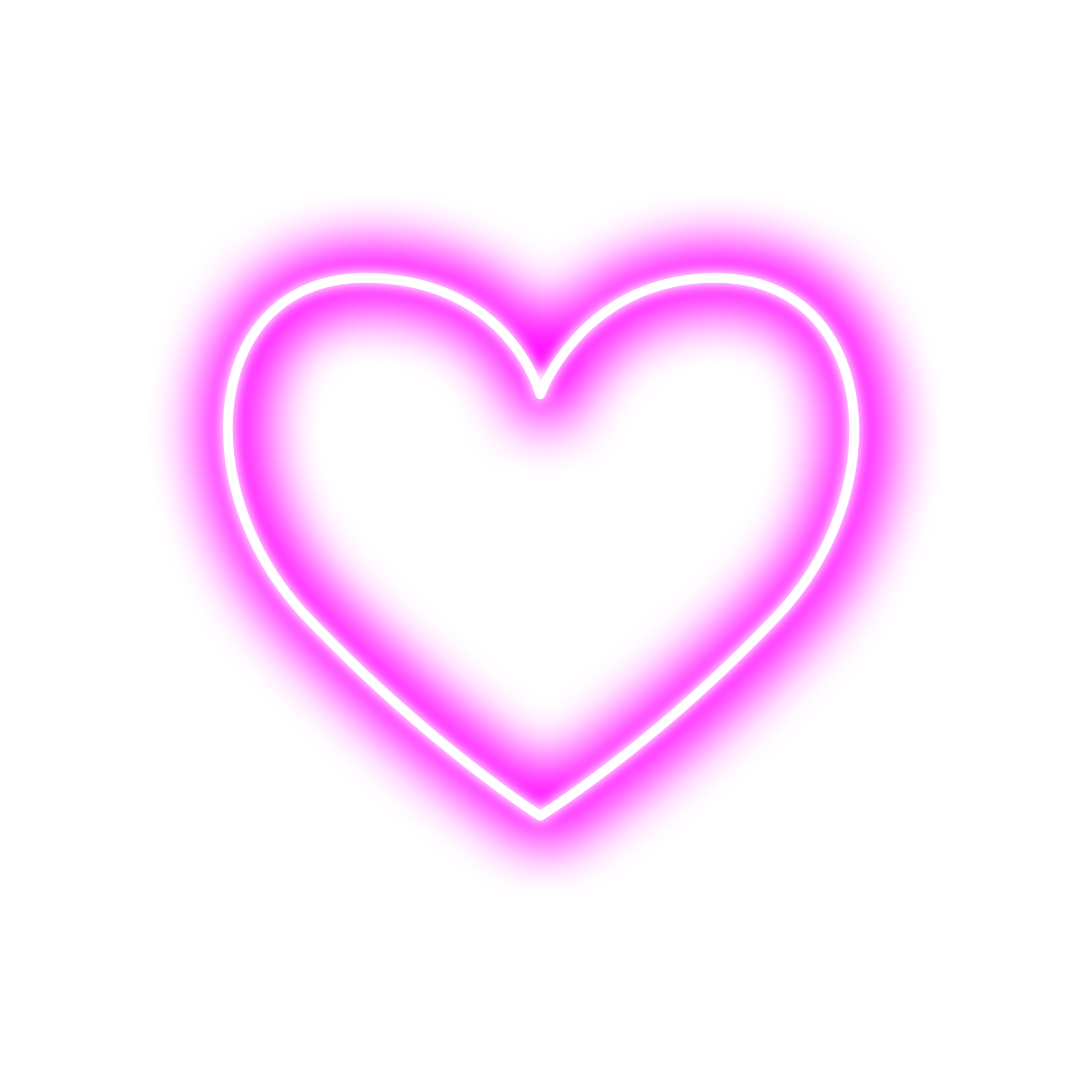 pink neon light heart icon glows in the light 26911161 PNG
