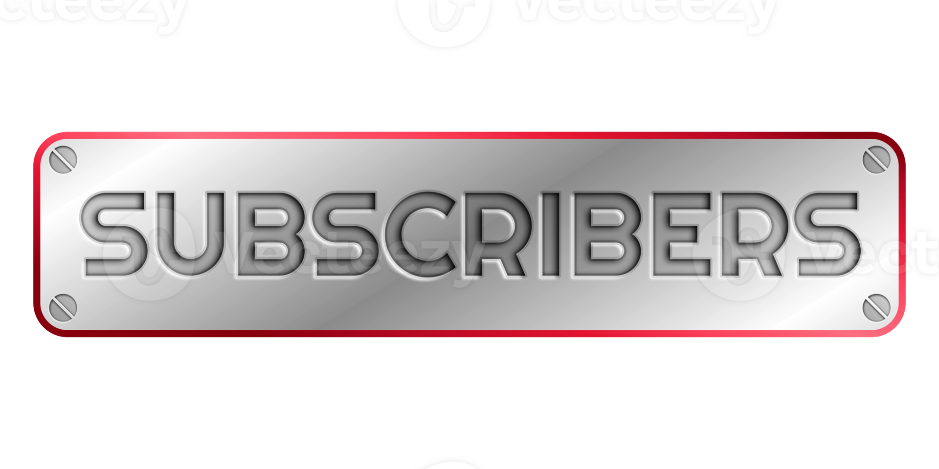embossed subscribe button png