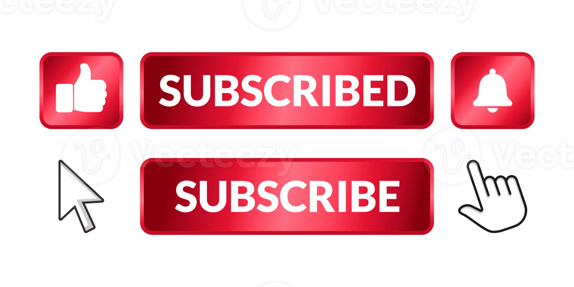 subscribe button like comment share png