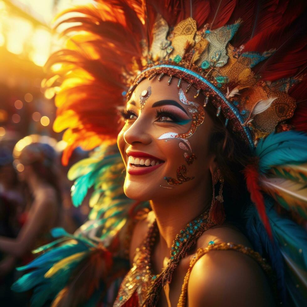 personas en carnaval fiesta foto