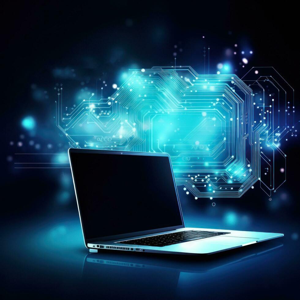Abstract technology background photo
