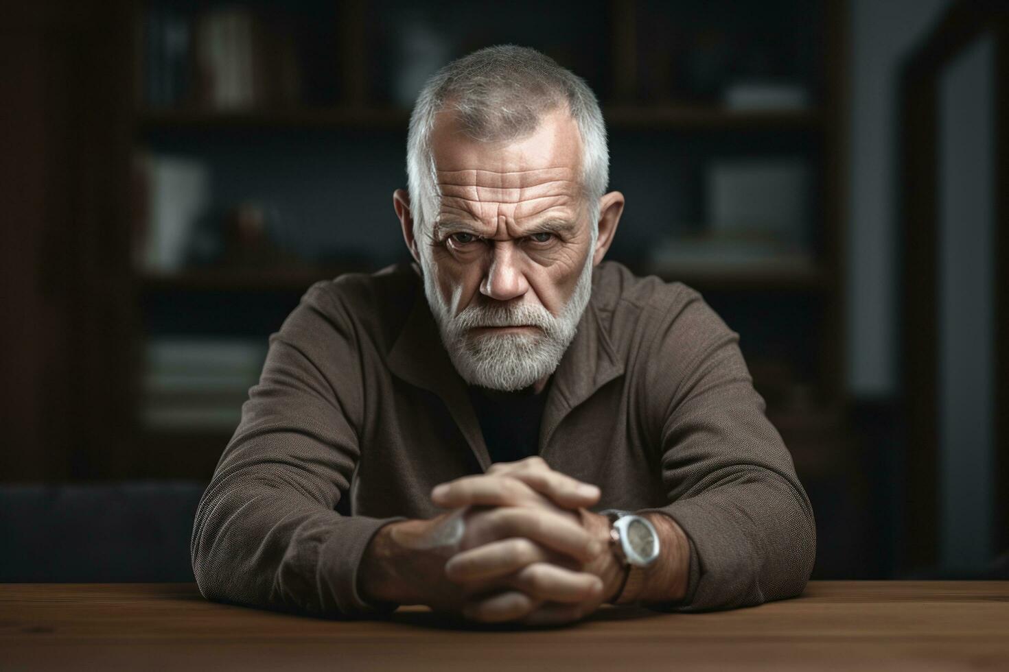Strong man portrait photo