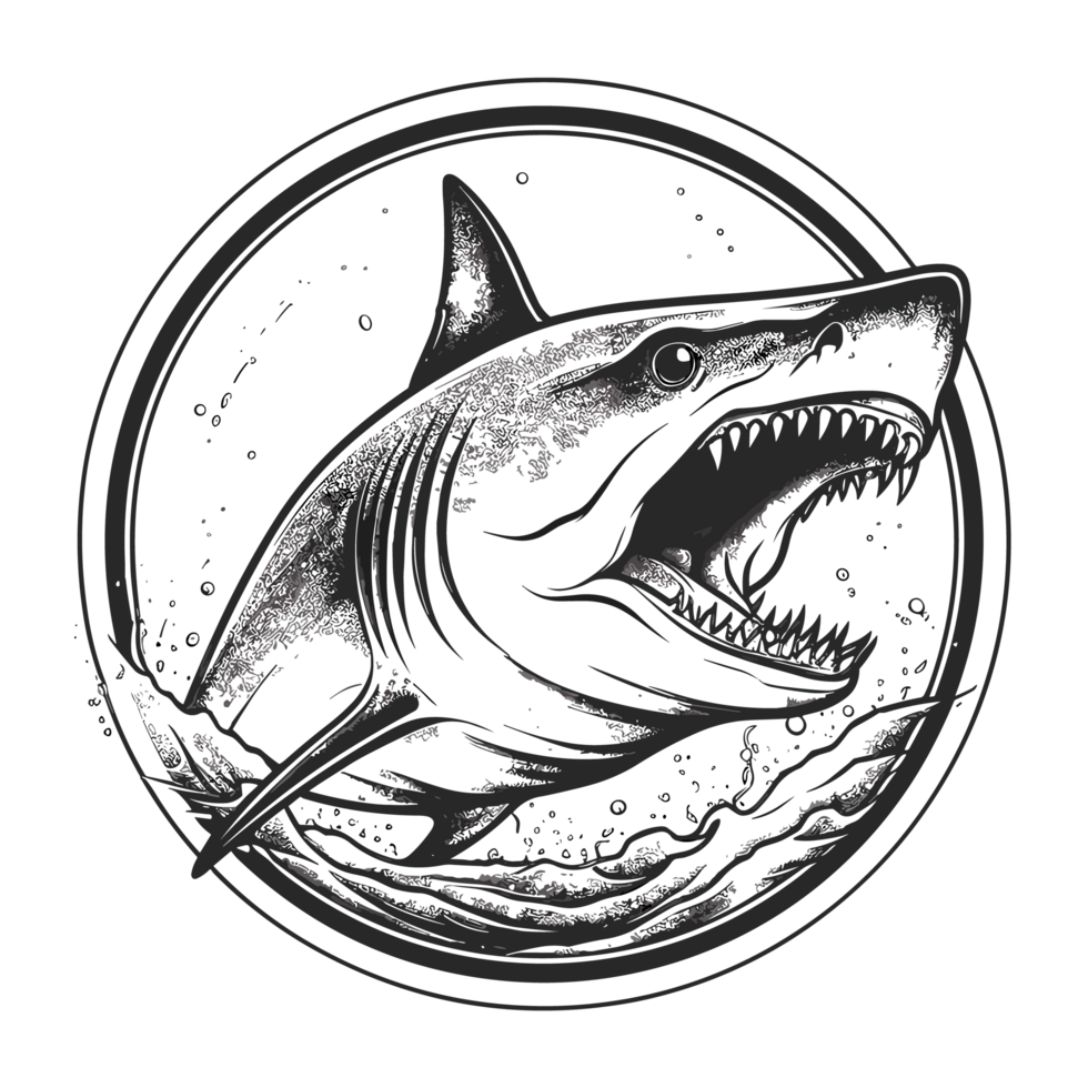 beautiful-shark-silhouette-generative-ai-26911825-png