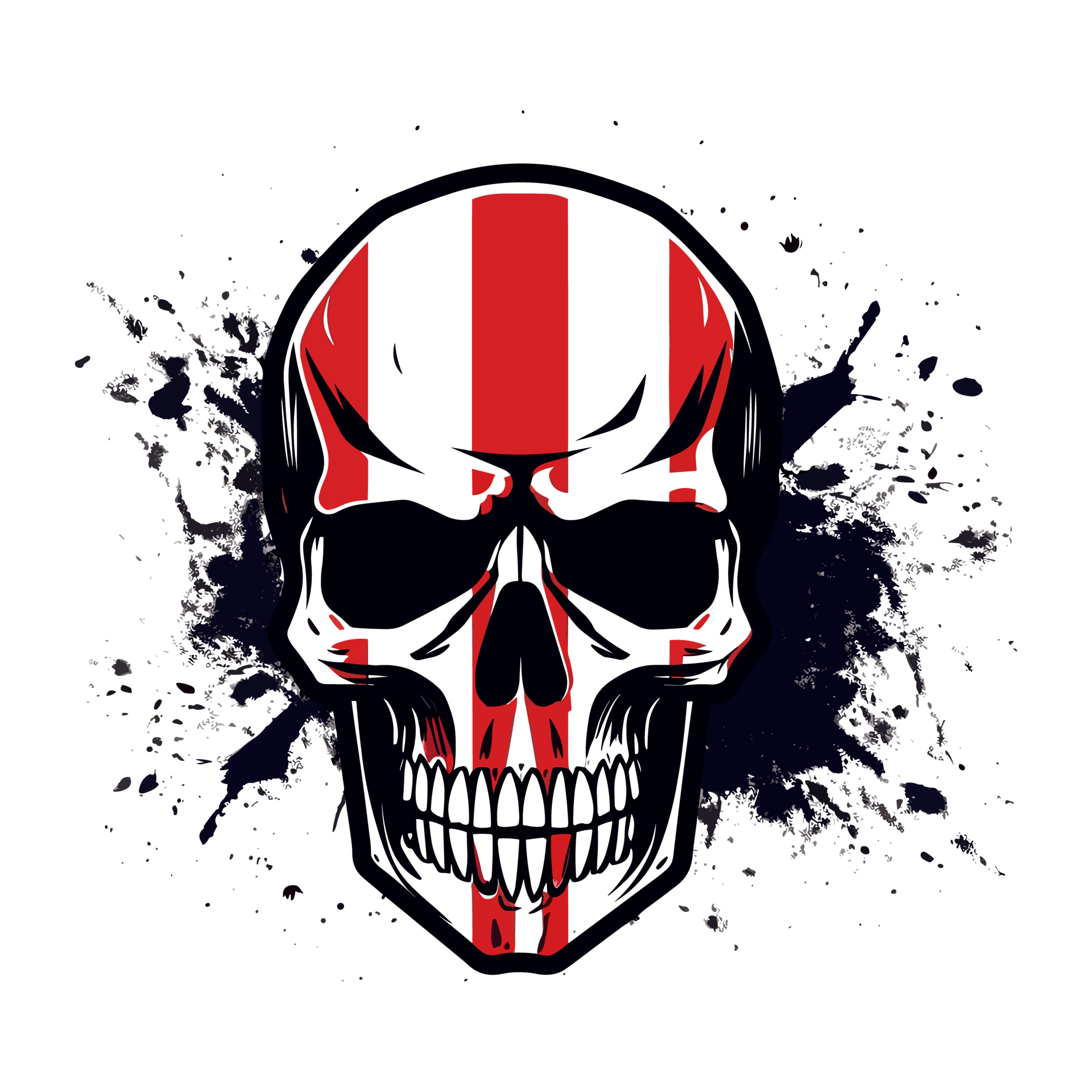 USA Flag Skull 26911934 PNG