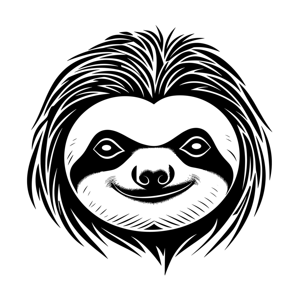 Sloth Silhouette - png