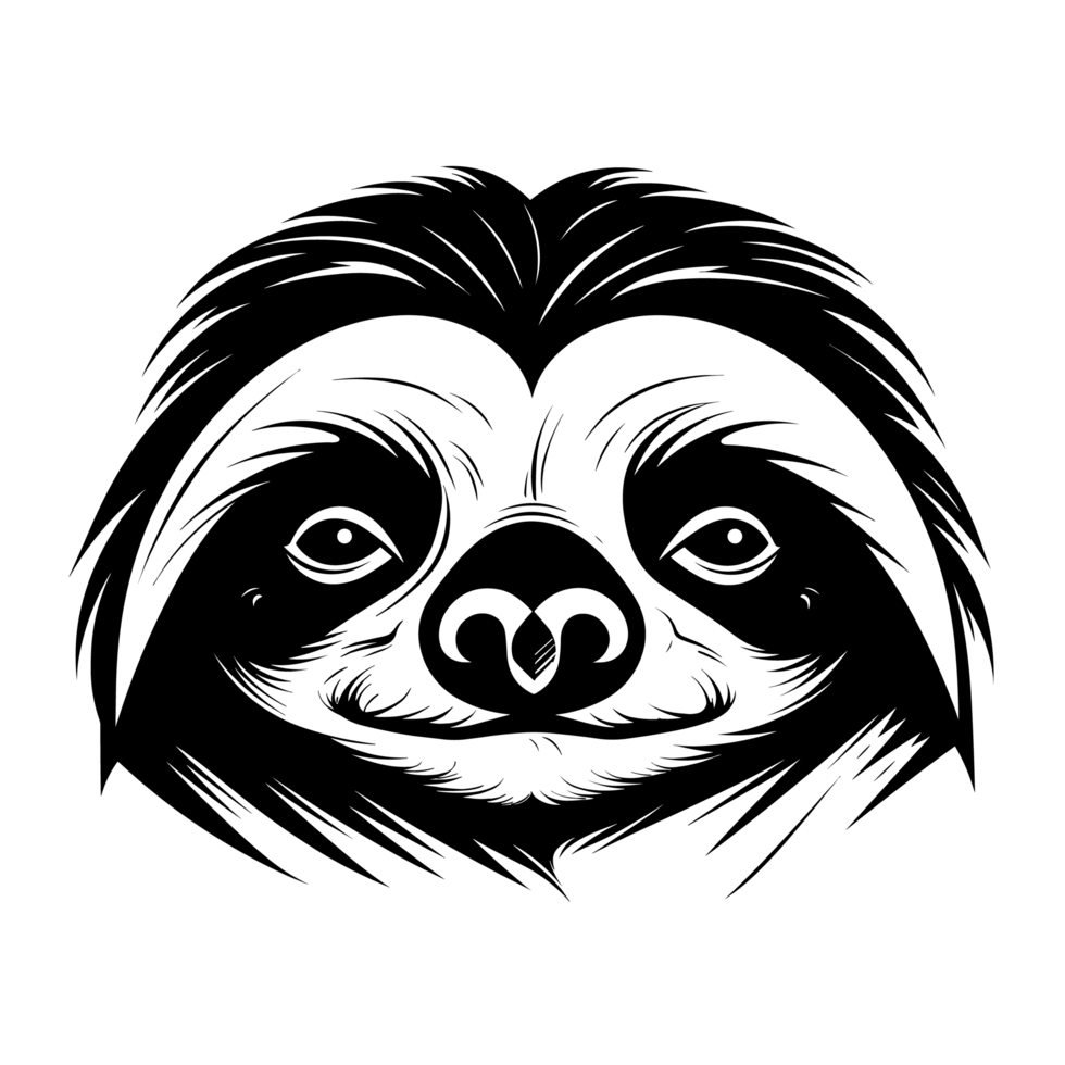 Sloth Silhouette - png