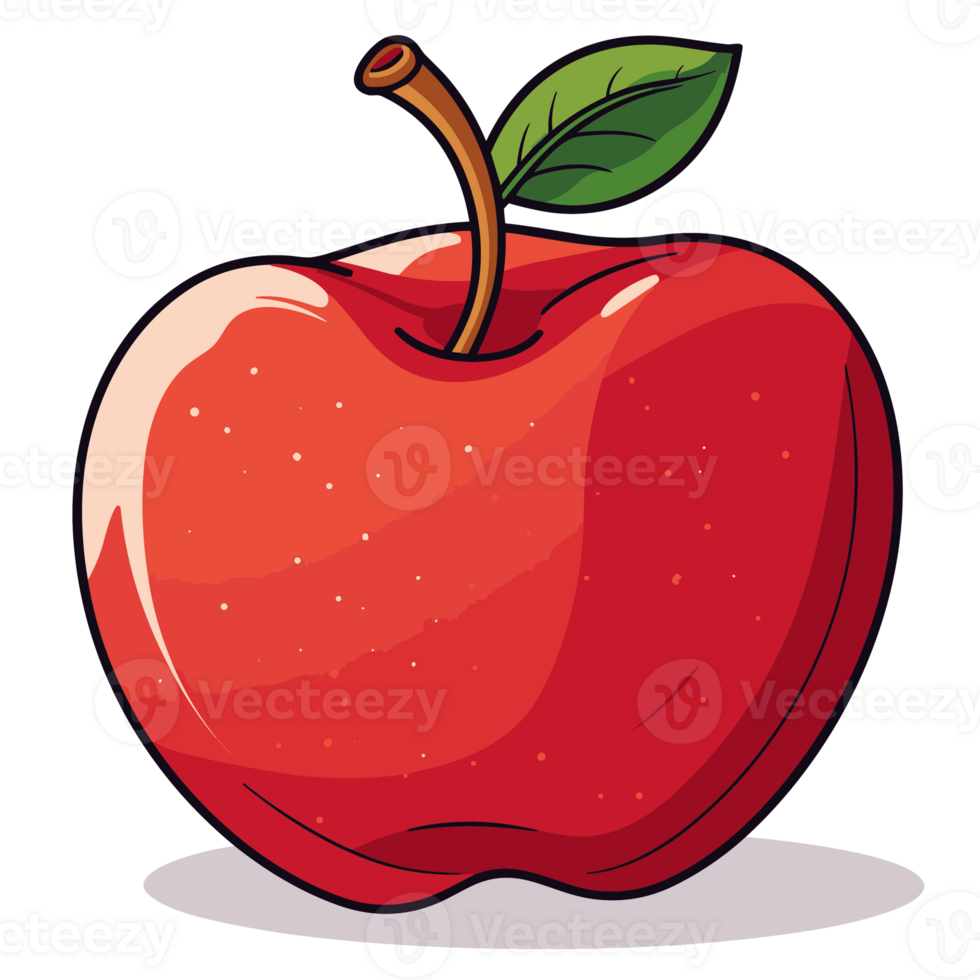 Red Apple - Generative Ai png