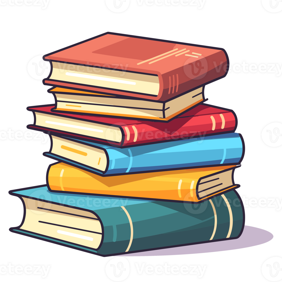 Stack of Books - Generative Ai png