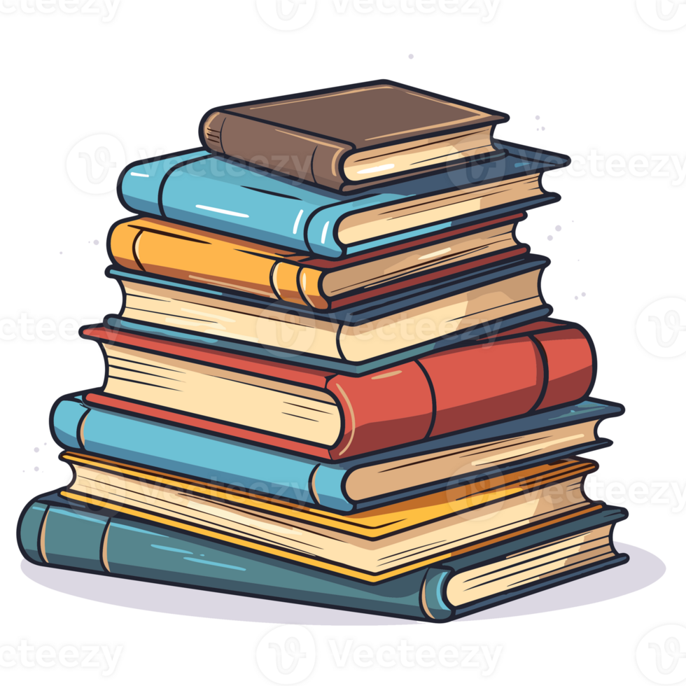 Stack of Books Generative Ai 26912033 PNG