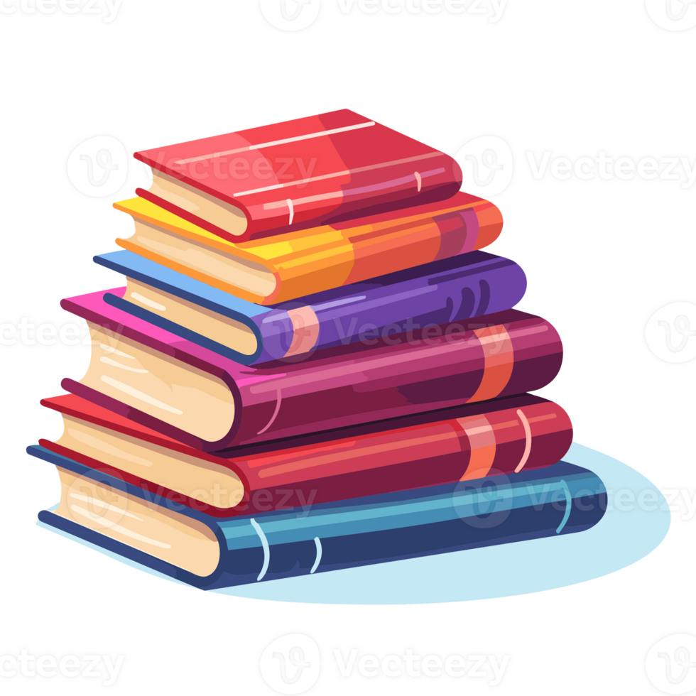 Stack of Books - Generative Ai png