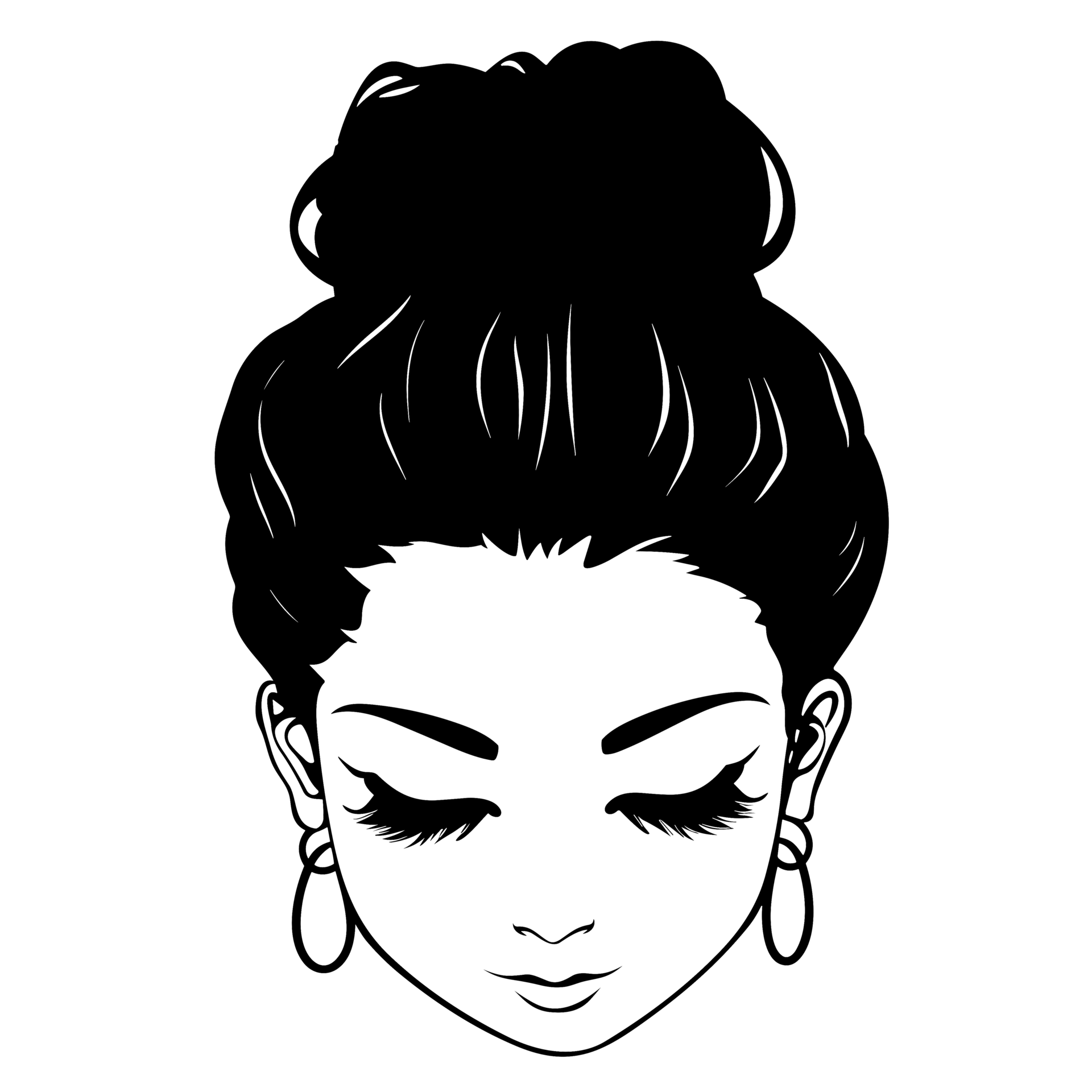 Different Style Female Hair Generative Ai 26912058 PNG