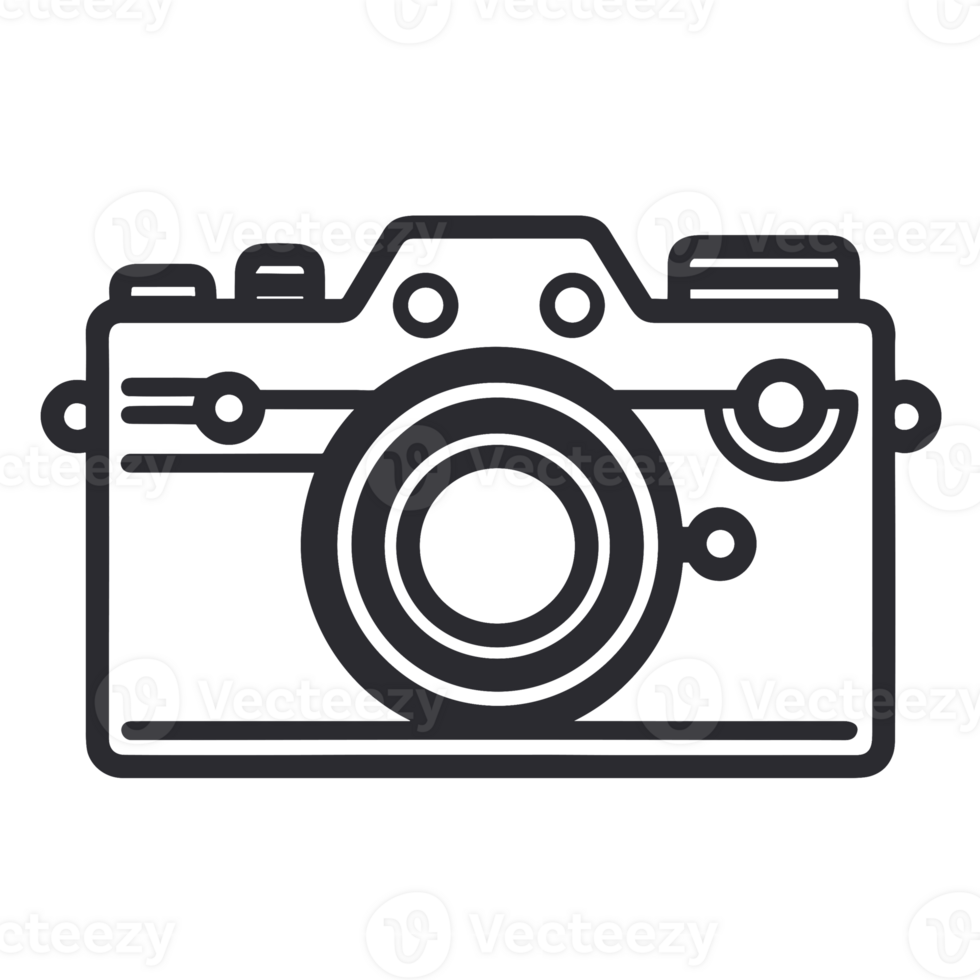 Beautiful Camera Silhouette - Generative Ai png