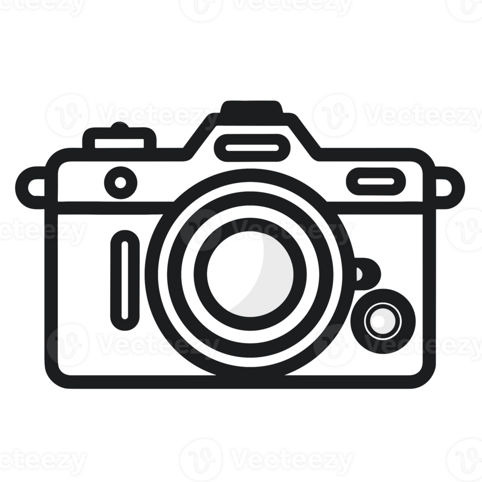 Beautiful Camera Silhouette - Generative Ai png