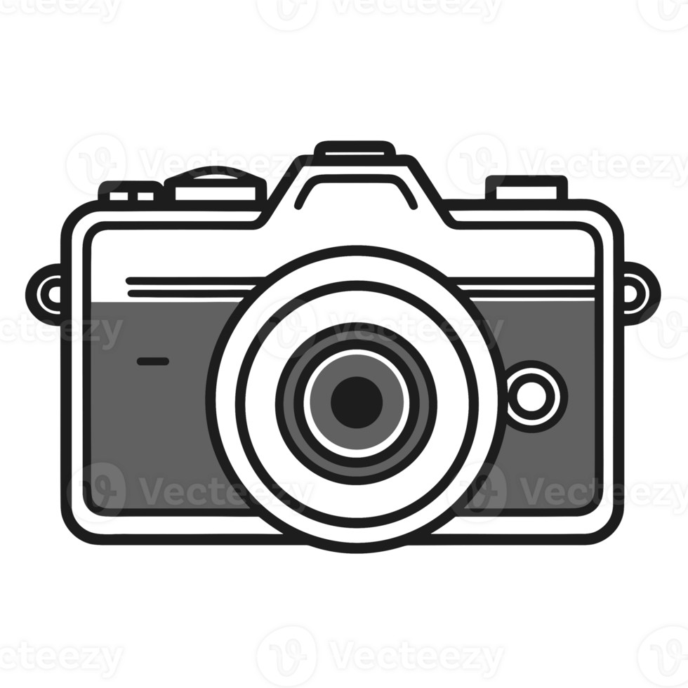 Beautiful Camera Silhouette - Generative Ai png