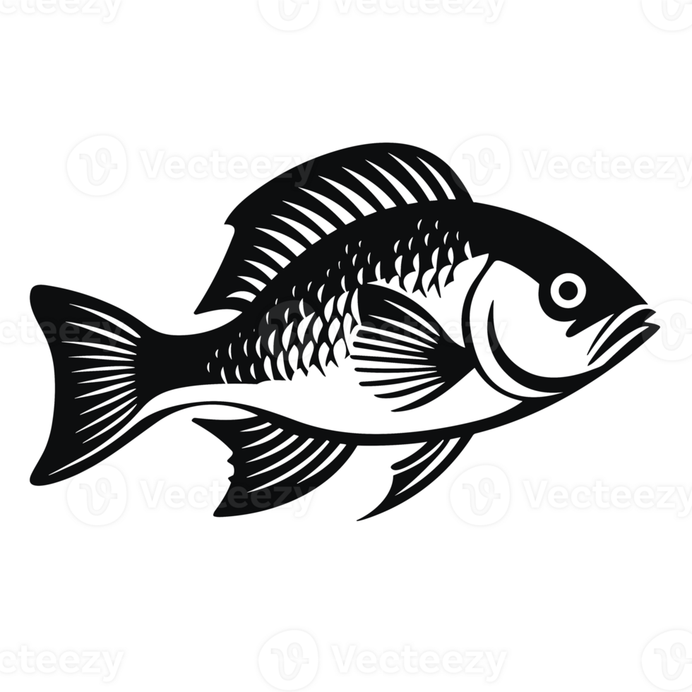 Beautiful Fish Silhouette Generative Ai 26912184 PNG