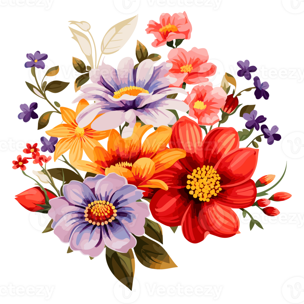 Beautiful Flower Design - Generative Ai png
