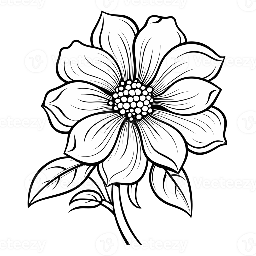Beautiful Flower Design - Generative Ai png