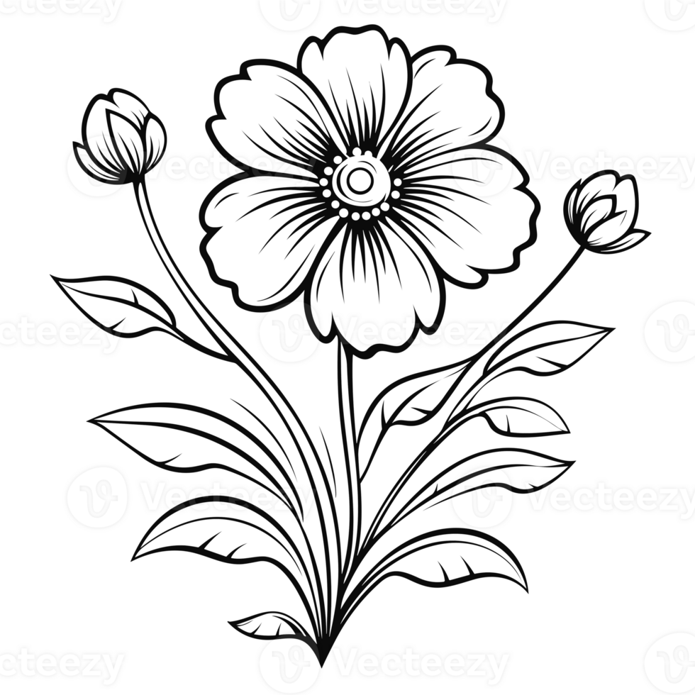 Beautiful Flower Clipart - Generative Ai png