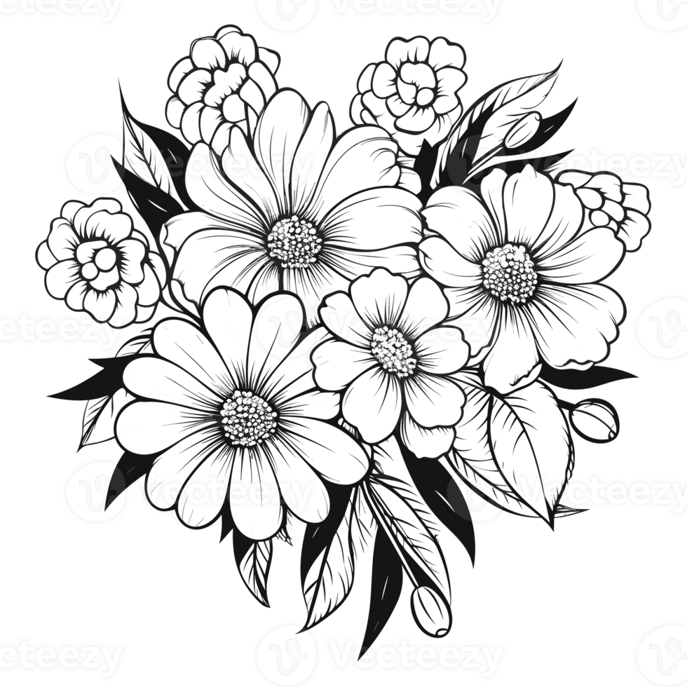 Beautiful Flower Clipart - Generative Ai png