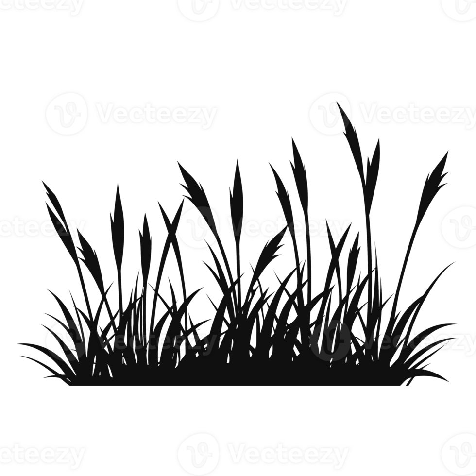 Grass Silhouette - Generative Ai png