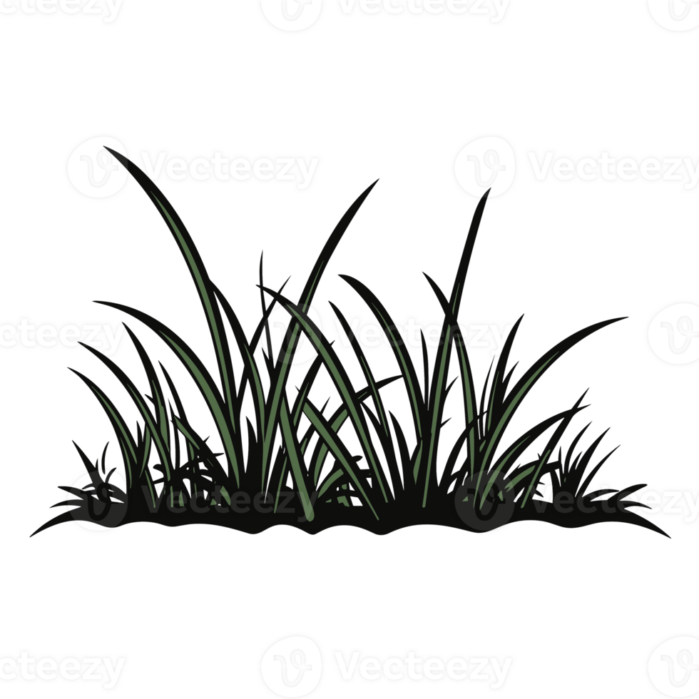 Grass Silhouette - Generative Ai png