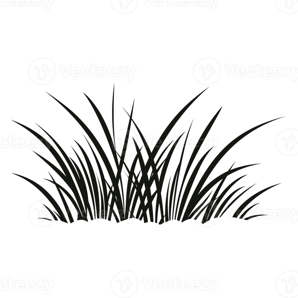Grass Silhouette - Generative Ai png