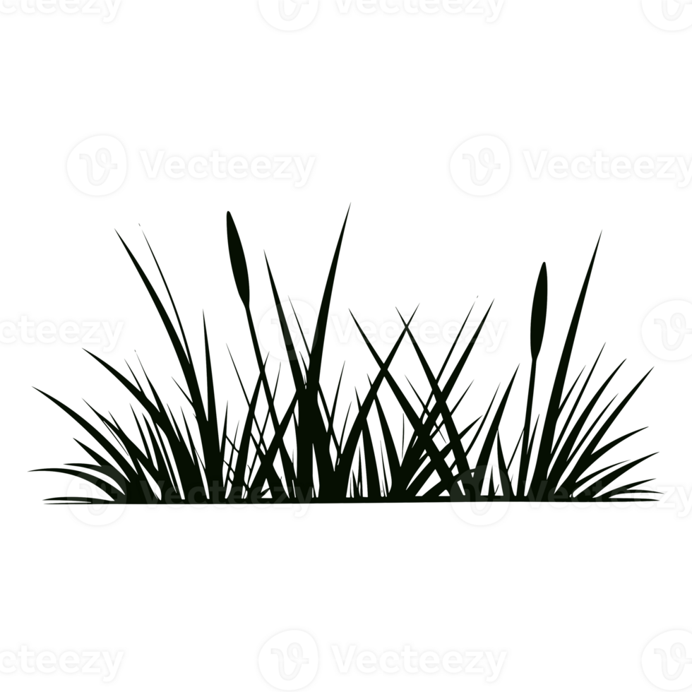 Grass Silhouette - Generative Ai png