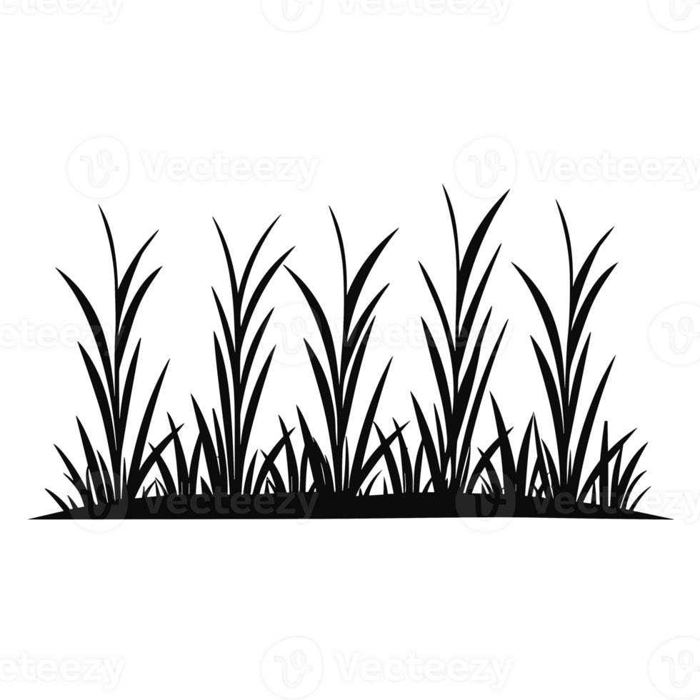 Grass Silhouette - Generative Ai png