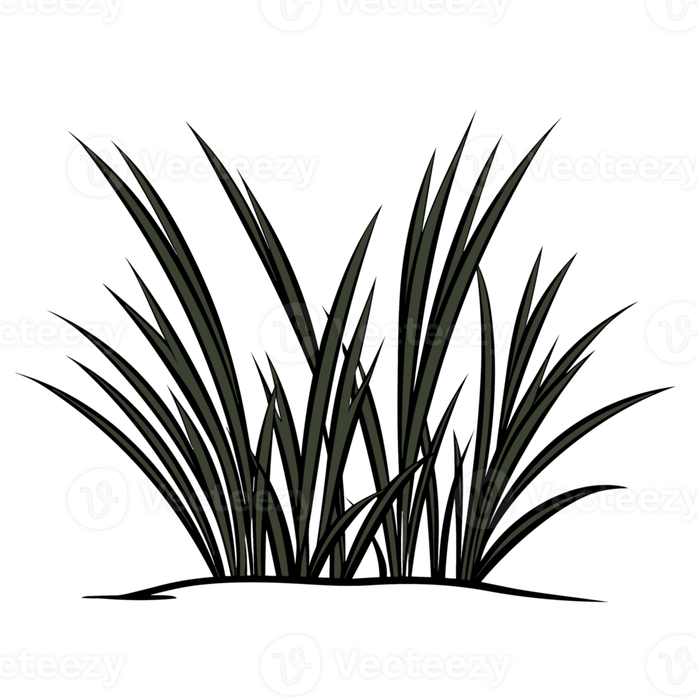 Grass Silhouette - Generative Ai png