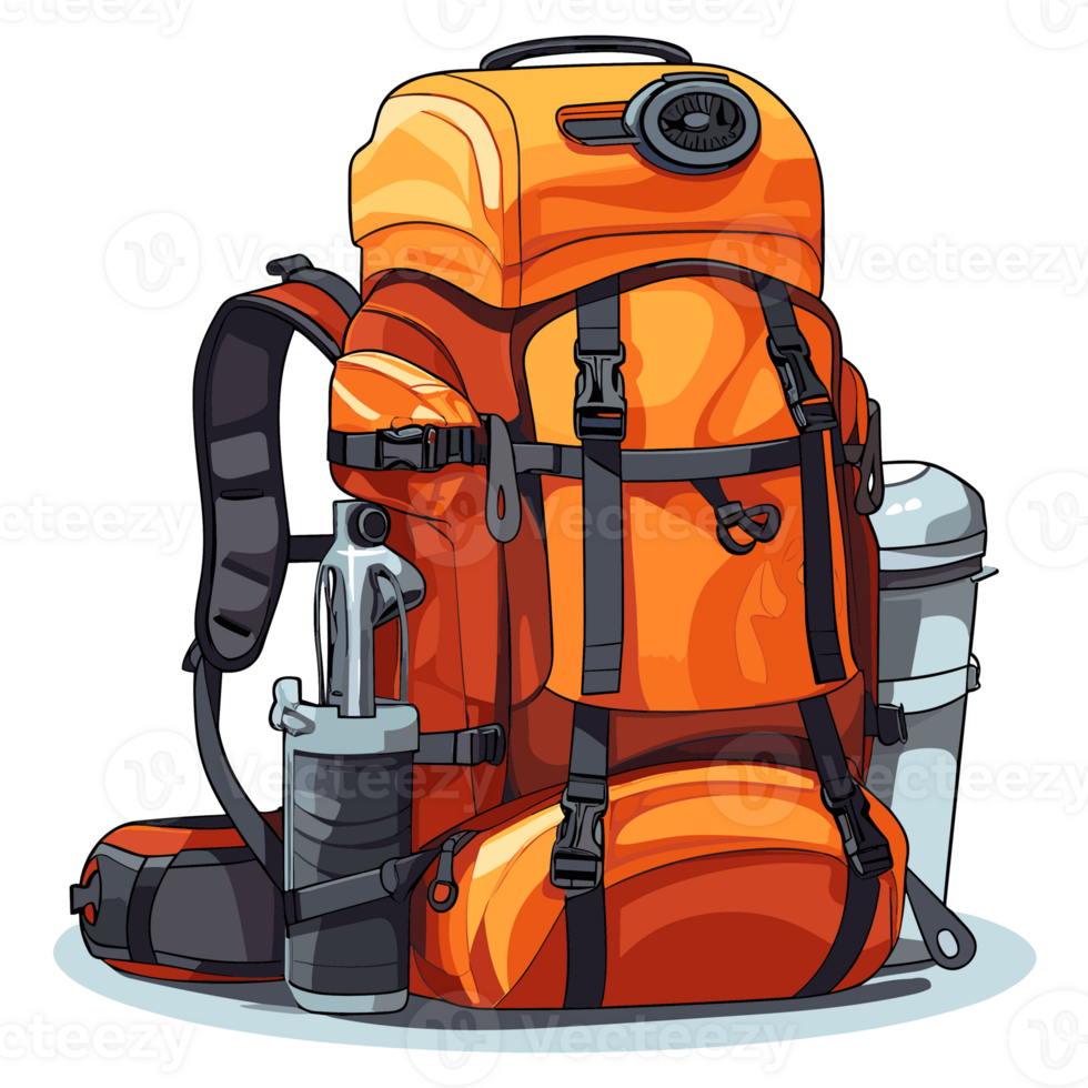 excursionismo mochila clipart - generativo ai png