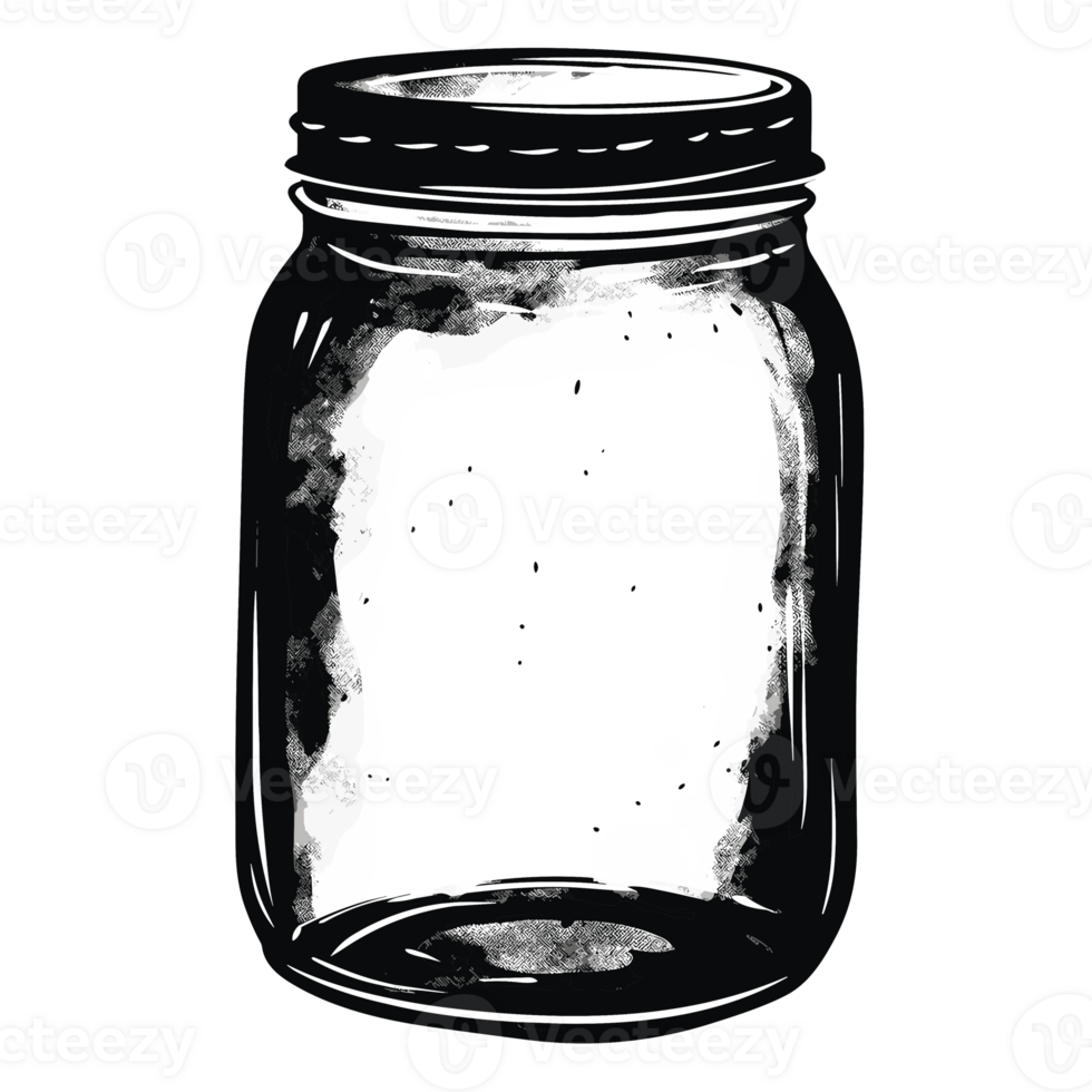 Beautiful Jar Silhouette - Generative Ai png
