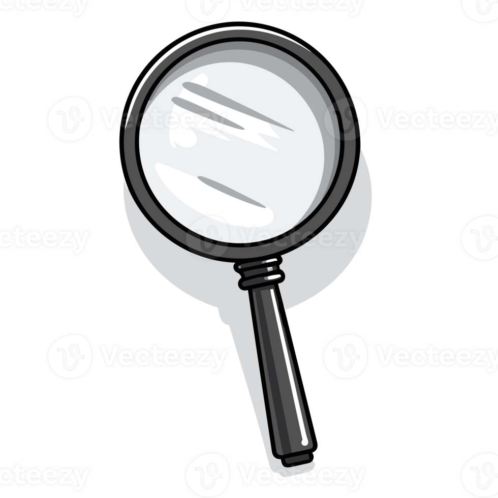 Magnifier Glass - Generative Ai png