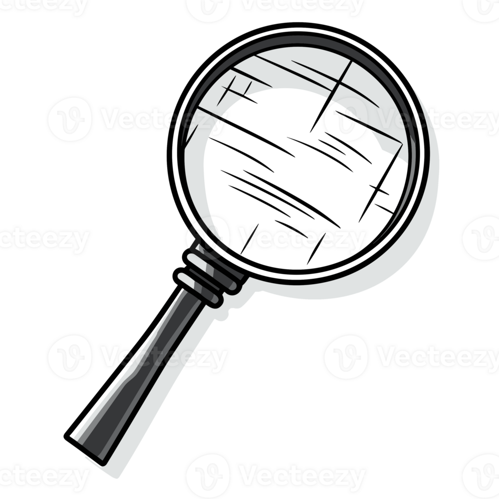 Magnifier Glass - Generative Ai png
