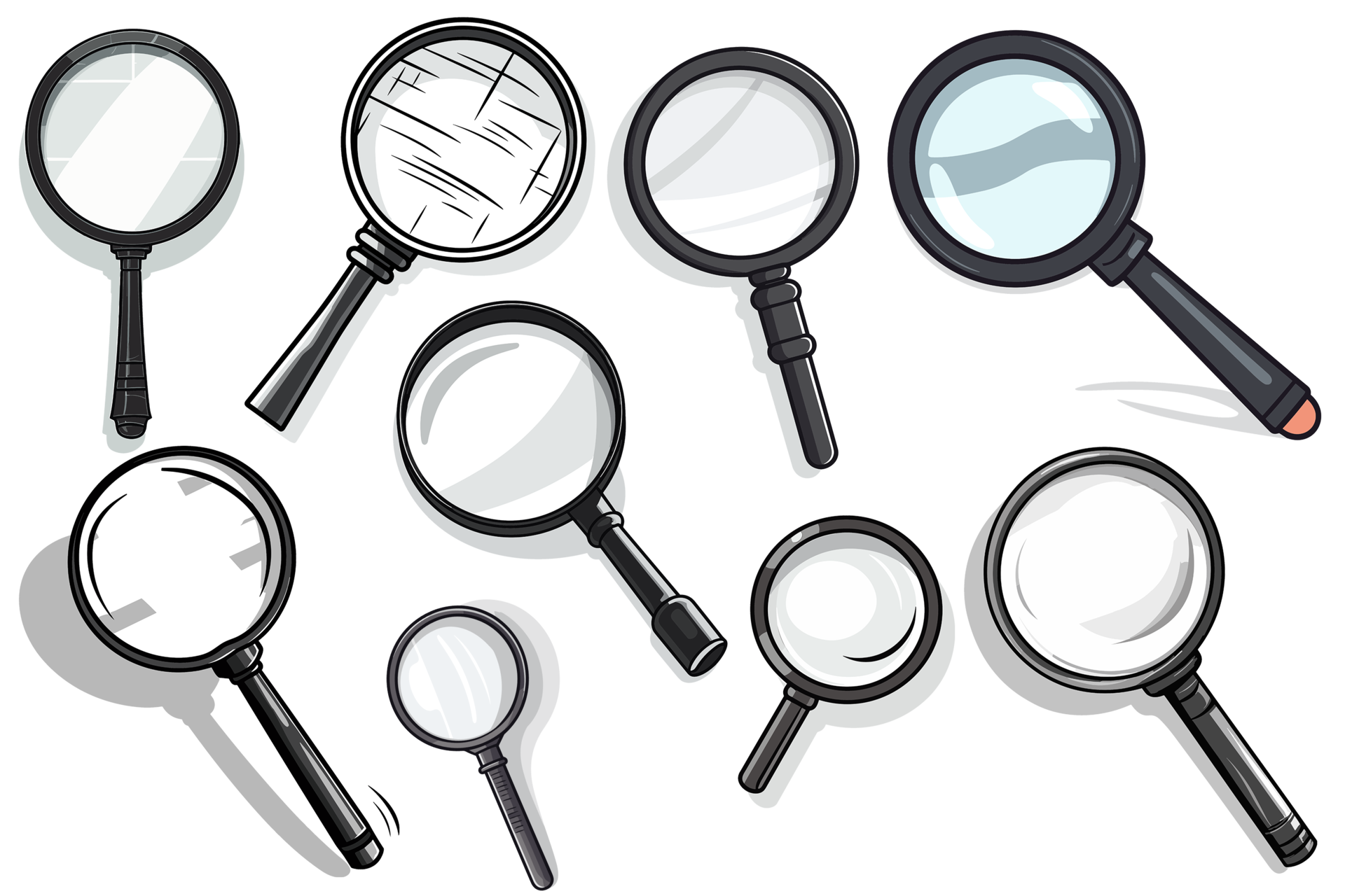 Magnifier Glass Generative Ai 26912622 PNG