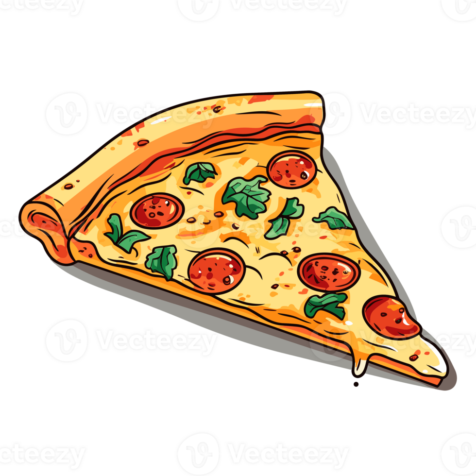 mooi pizza plak clip art - generatief ai png