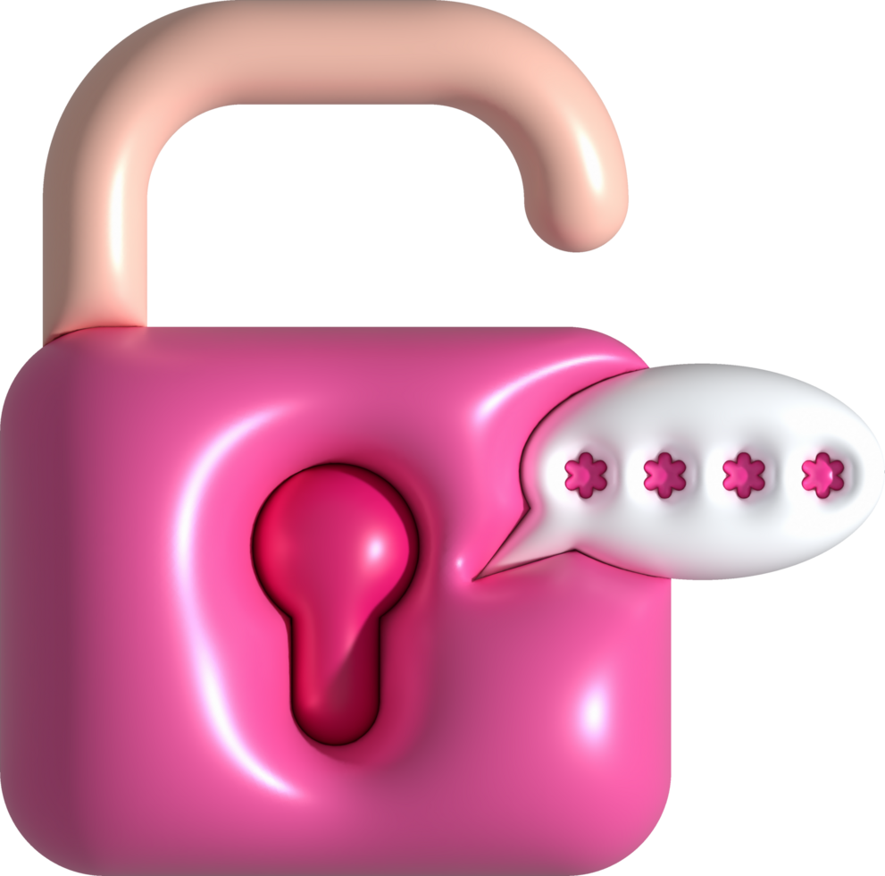 3D design of keys and passwords Data lock secure encryption privacy concept. png