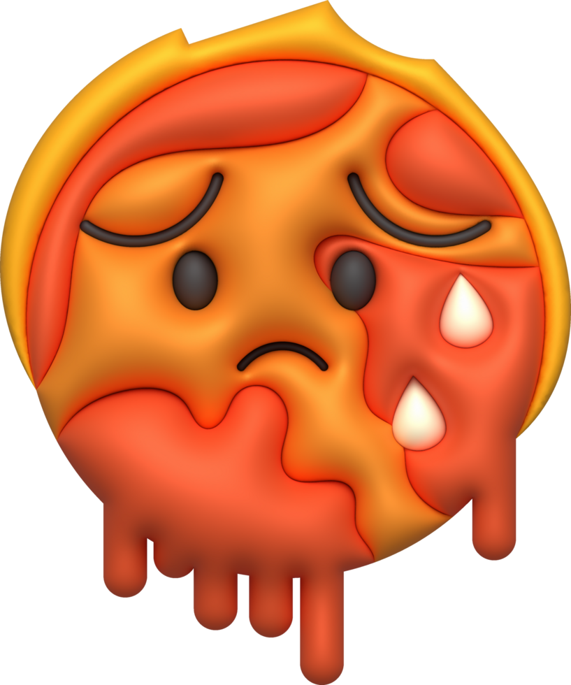 3D illustration Global warming increase temperature earth. png