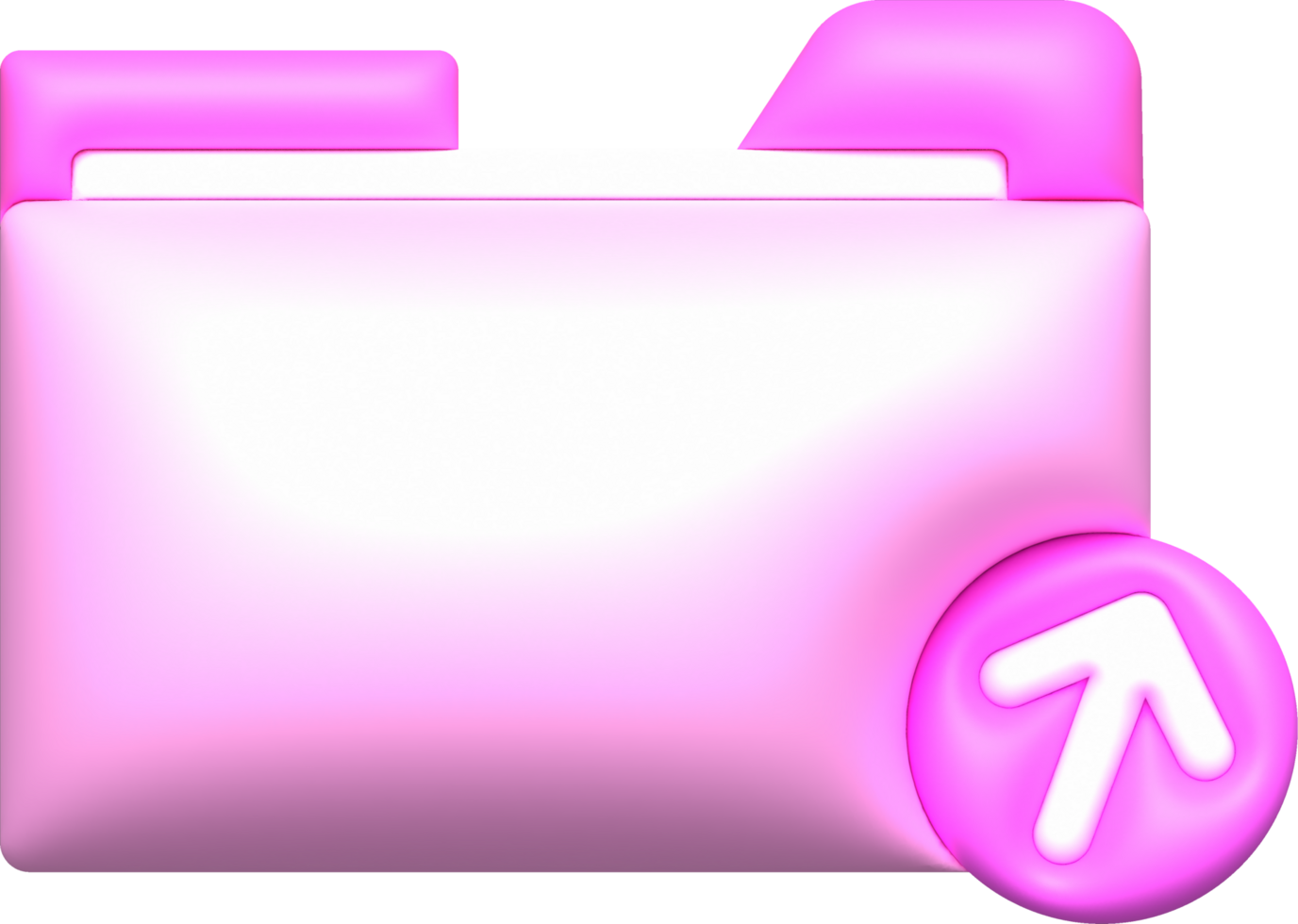 3D Illustration Icon Upload Data As Folder data loading symbol. png