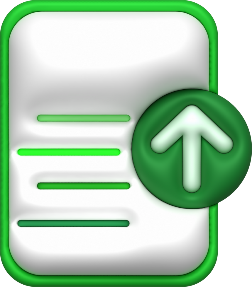 3d illustration icon data upload data loading symbol. 26913502 PNG